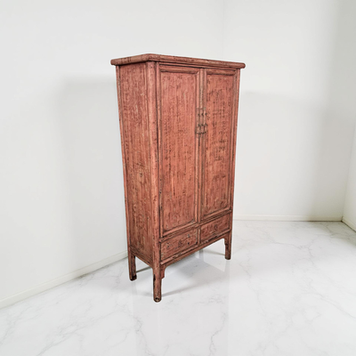 kast 2 deur 2 la roze/rood uniek