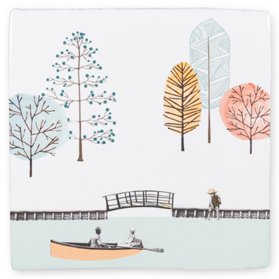 StoryTiles wandtegel Day at the park