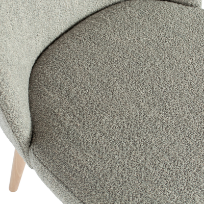 Force eetkamerstoel boucle staalgrijs