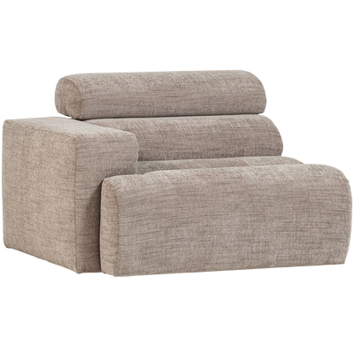 Novi 1-zits element arm links boucle karamelbruin