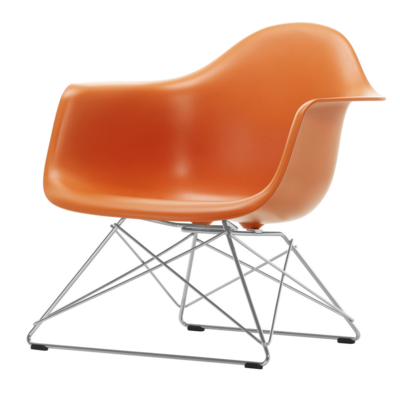 Vitra loungestoel Eames LAR chroom onderstel