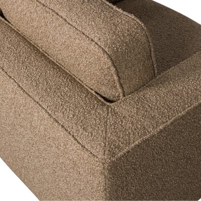 Lazy draaifauteuil boucle bruin