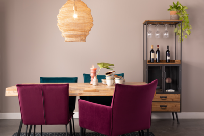 Stoel Floke velvet (set van 2)