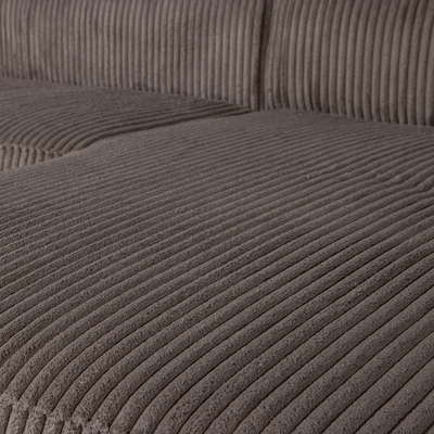 Bean hoekbank rechts chenille velvet taupe