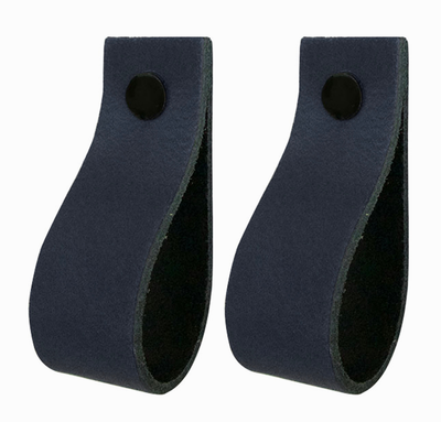 Leren handgrepen - De lus - maat XS | set van 2 - incl. 4 schroefjes