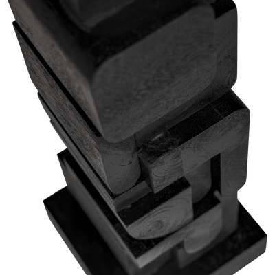 Isan sculptuur ornament hout zwart