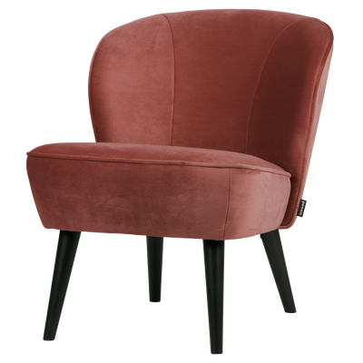 Sara fauteuil velvet bordeauxrood [fsc]