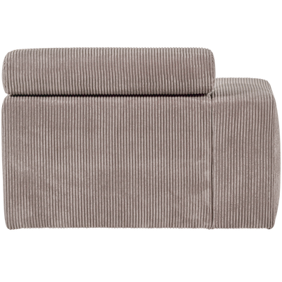 Novi chaise longue element arm links ribstof terra