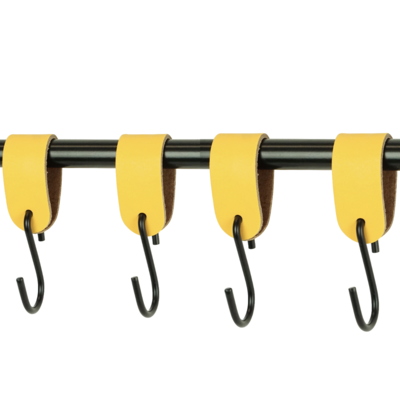 Leren S-haak hangers (set van 4)