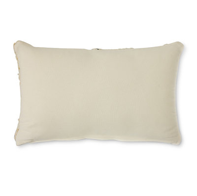 Natural wool striped cushion (50x30cm)