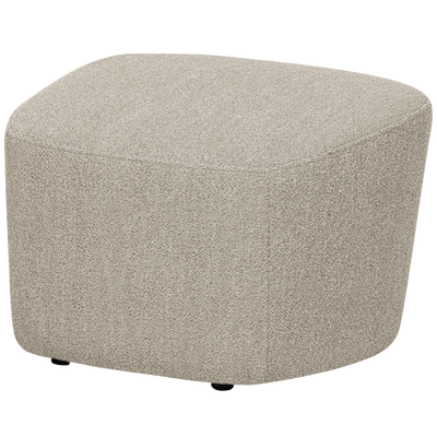 Lofty hocker boucle staalgrijs