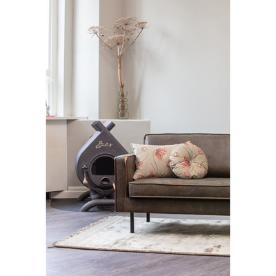 Rodeo daybed links structure velvet brass