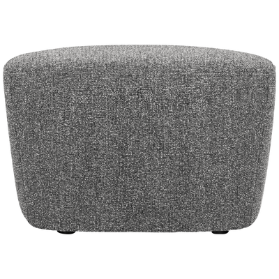 Lofty hocker boucle staalgrijs