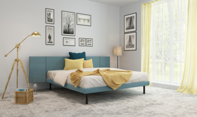 Kreamat boxspring set Volita vlak excl. aanhang nachtkastjes