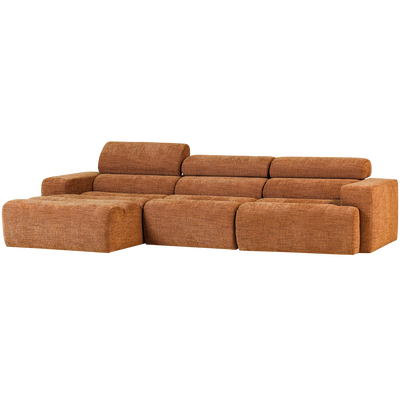 Novi chaise longue bank links oranje melange