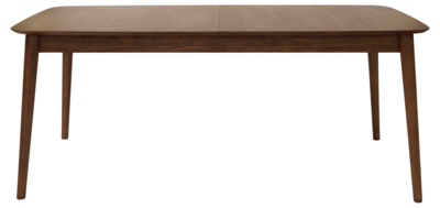 Uitschuifbare houten eettafel walnoot - 180 tot 219 x 90 cm