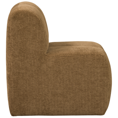 Mojo eetbank 84 cm met rugleuning wollig bruin