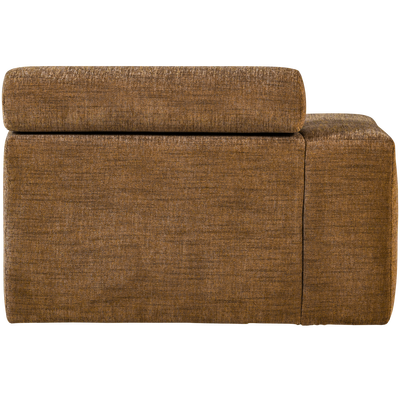 Novi chaise longue element arm links ribstof terra