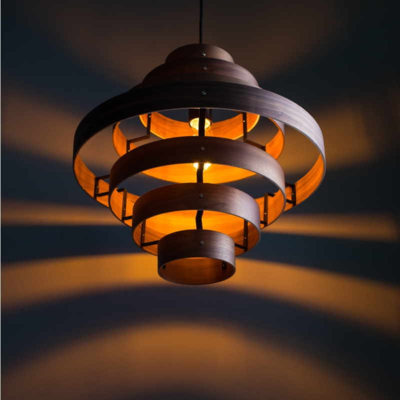 Luxa Houten Hanglamp – Groot (7-rings)