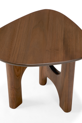 Bijzettafel Flow teak wild brown