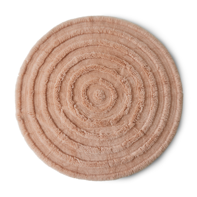 HKliving vloerkleed soft pink rond