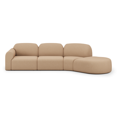 Modulaire bank Bulky 45° - light sepia 