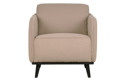 BePureHome fauteuil Statement met arm bouclé