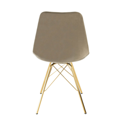Kuipstoel Velvet goud frame