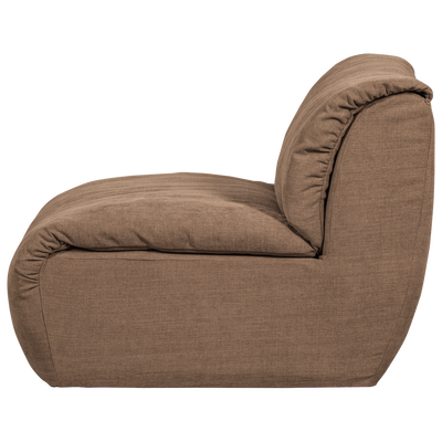 Baggy 1-zits element geweven chenille oudroze