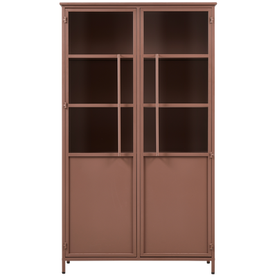 Exhibit vitrinekast metaal khaki