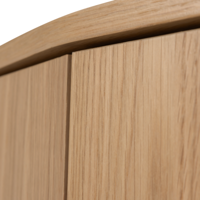 Hoge Kast Zuma - Eiken - Transparant
