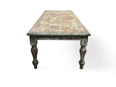 Salontafel wit/groen uniek