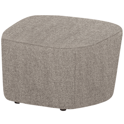 Lofty hocker boucle staalgrijs