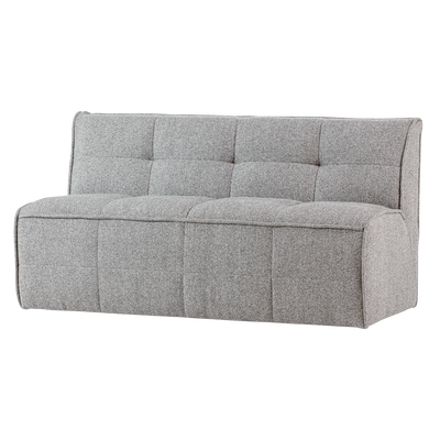 Cluster eetbankje met rugleuning boucle khaki bruin