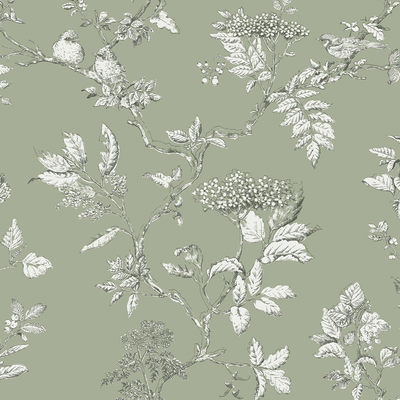 vliesbehang laura ashley elderwood sage