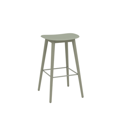 Muuto barkruk Fiber Bar Stool Wood Base