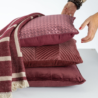 Kussen velours Cord piping