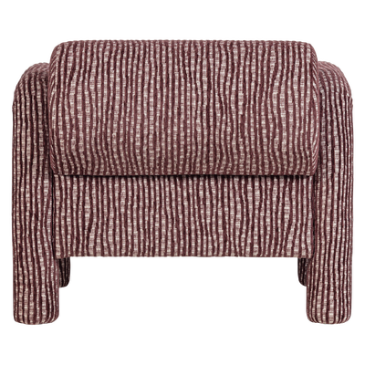 Lenny fauteuil met dessin grijsblauw