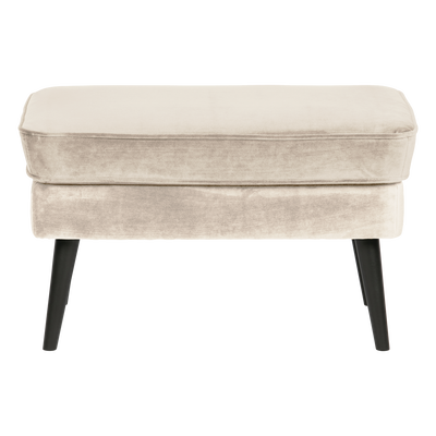 Rocco hocker velvet donkerbruin [fsc]