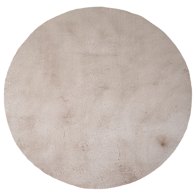 Vloerkleed Morbido zand - rond