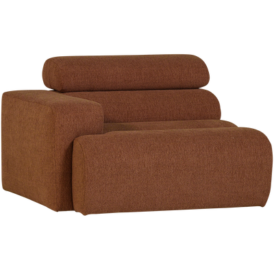 Novi 1-zits element arm links boucle karamelbruin