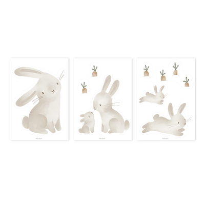 Muurstickers Baby Bunny (A4)