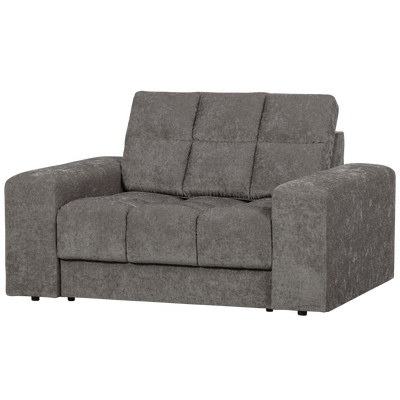 Second date loveseat velvet warmgrijs