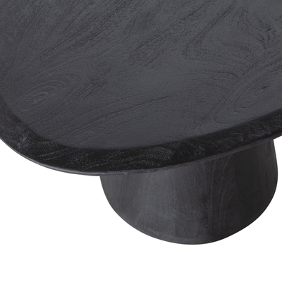 Posture salontafel mangohout zwart o120 cm