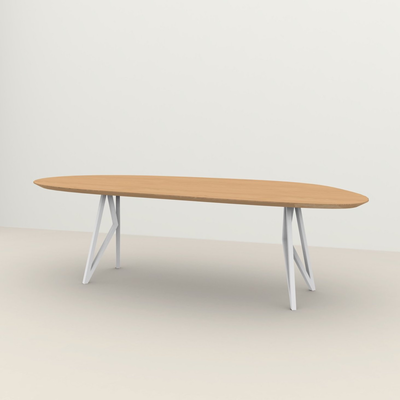 Studio HENK tafel Butterfly Blob - wit frame, hardwax light 3041