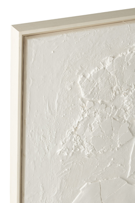 Abstract schilderij met gips structuur | 120 x 90 cm