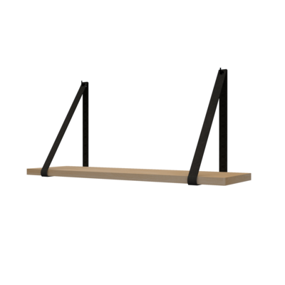 Leren plankdragers (set van 2)