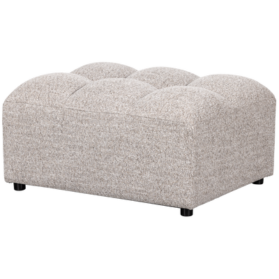 Allure hocker geweven stof donkerbruin melange