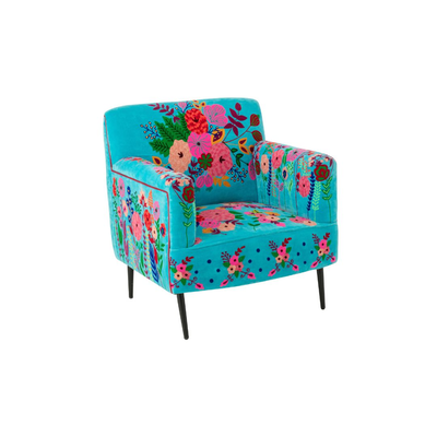 Fauteuil  Bloemen Mangohout 