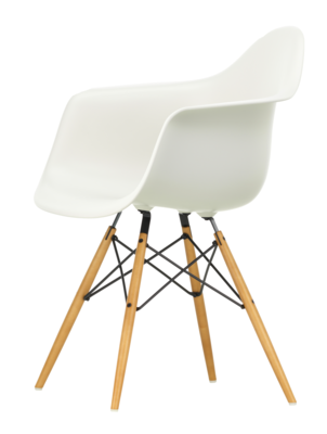 Vitra stoel Eames DAW goud esdoorn onderstel